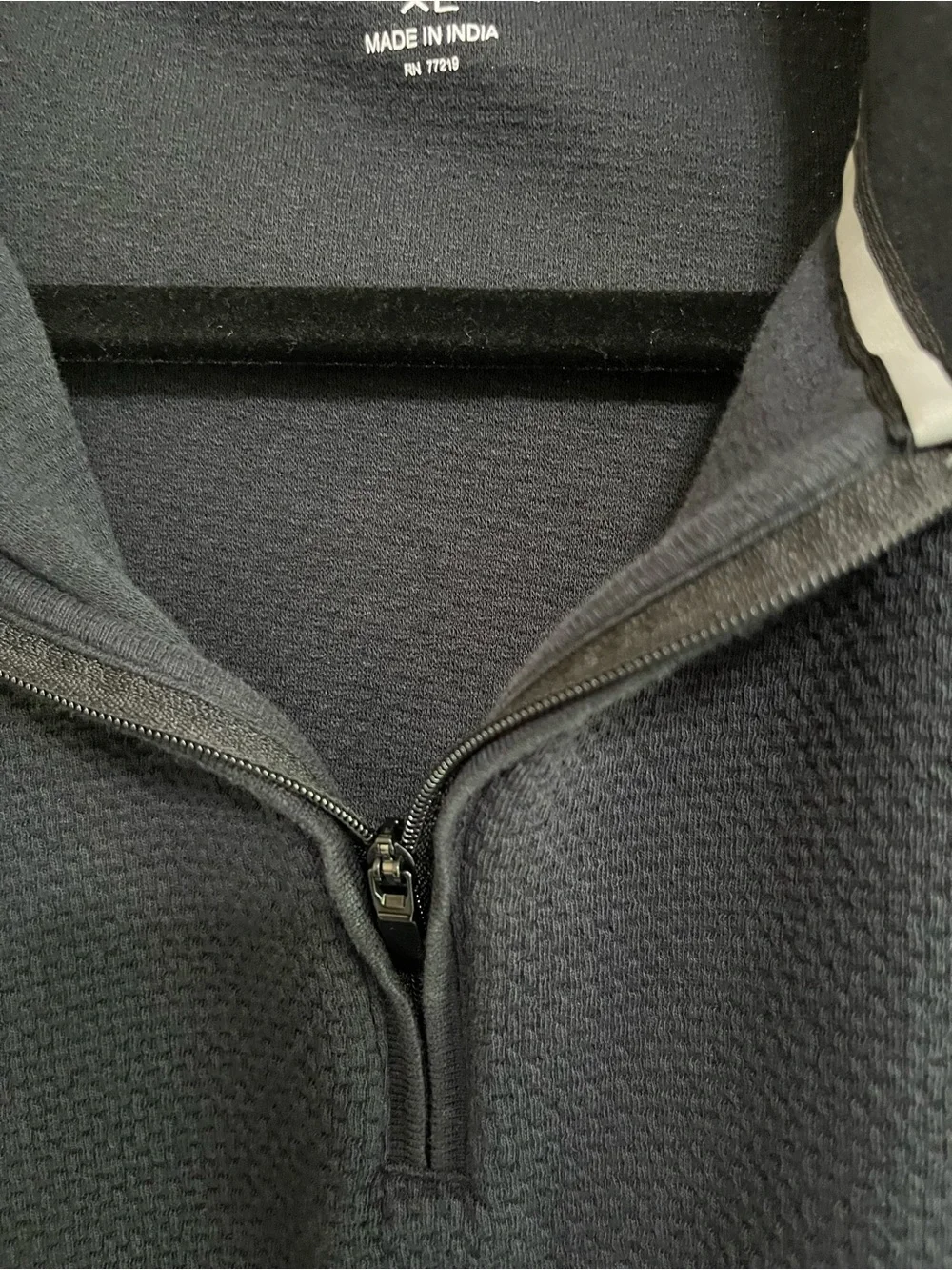 Awearness Kenneth Cole Men XL Slim Fit Textured 1/4 Zip Pullover